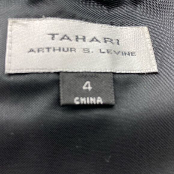 NWT Tahari Arthur S Levine Beautiful Sleeveless Dress Size 4 Black/White Color - Picture 6 of 8